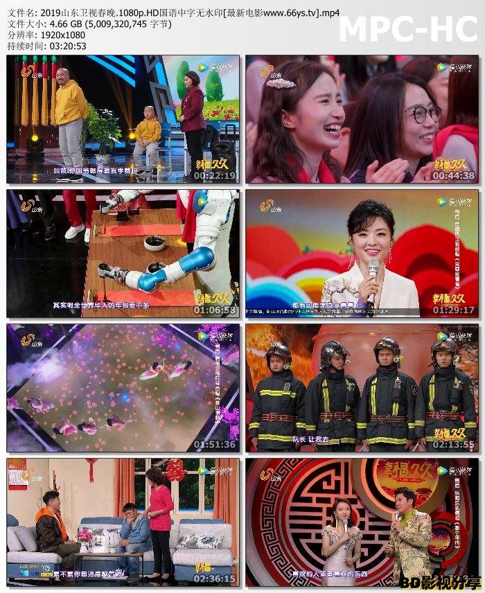 《2019山东卫视春节联欢晚会》1080p.HD国语中字